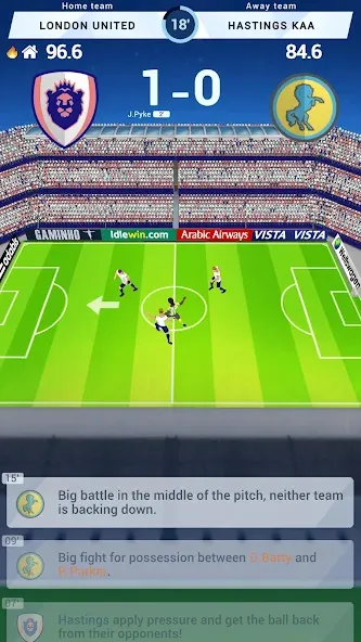 Взломанная Idle Eleven — Soccer tycoon (Айдл Илевен)  [МОД Все открыто] — полная версия apk на Андроид screen 2