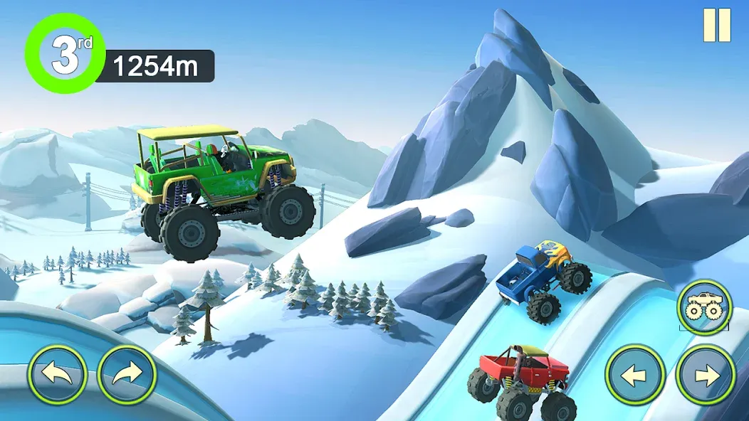 Скачать взломанную Monster Truck Crush (Монстр Трак Стант)  [МОД Mega Pack] — полная версия apk на Андроид screen 2