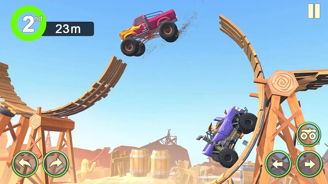 Скачать взломанную Monster Truck Crush (Монстр Трак Стант)  [МОД Mega Pack] — полная версия apk на Андроид screen 5