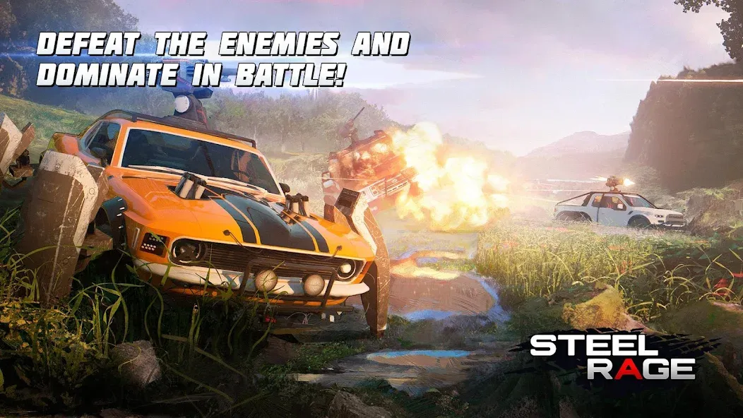 Взлом Steel Rage: Mech Cars PvP War (Стил Рейдж)  [МОД Много денег] — последняя версия apk на Андроид screen 2