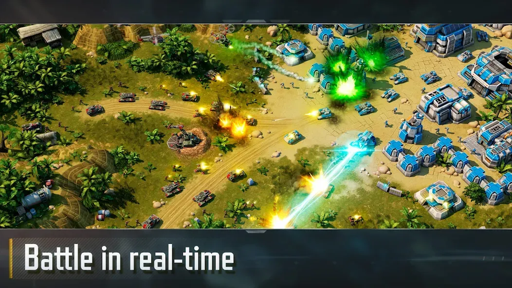 Скачать взломанную Art of War 3:RTS strategy game (Арт оф Вар 3)  [МОД Меню] — последняя версия apk на Андроид screen 2