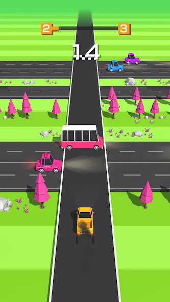 Скачать взлом Traffic Run!: Driving Game  [МОД Много монет] — стабильная версия apk на Андроид screen 4