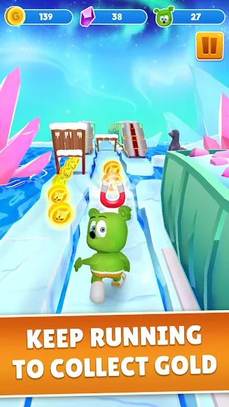 Взломанная Gummy Bear Run: Running Games (Гамми Бер Ран)  [МОД Unlocked] — последняя версия apk на Андроид screen 2