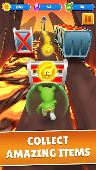 Взломанная Gummy Bear Run: Running Games (Гамми Бер Ран)  [МОД Unlocked] — последняя версия apk на Андроид screen 4