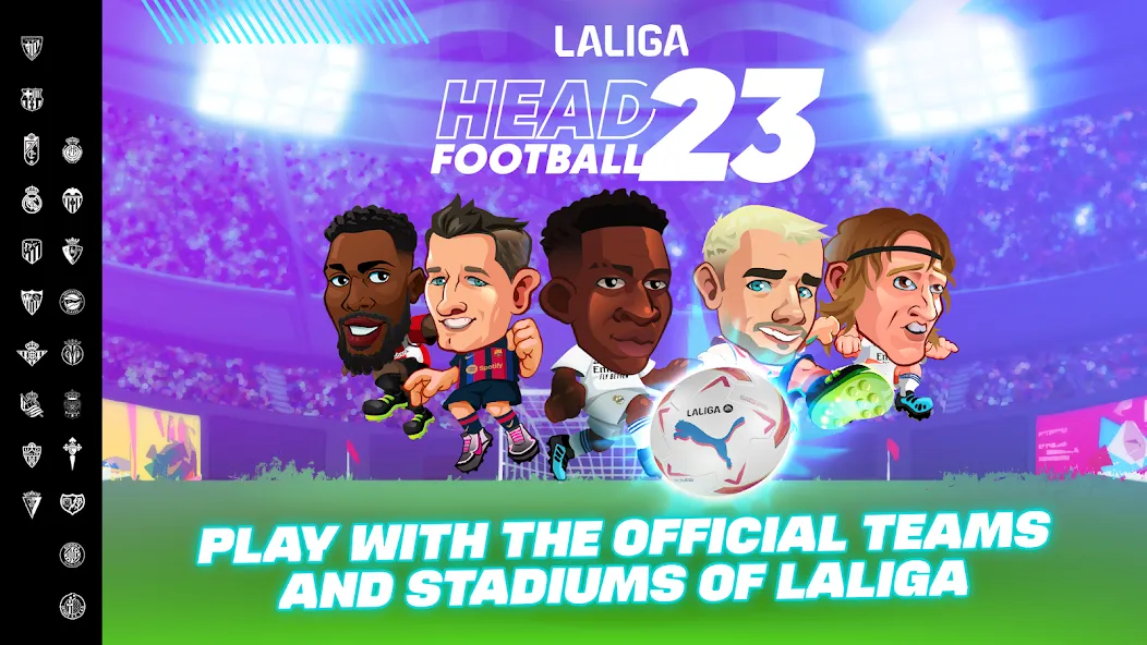 Скачать взломанную LALIGA Head Football 23 SOCCER (Хед Футбол)  [МОД Все открыто] — последняя версия apk на Андроид screen 1