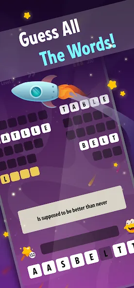 Скачать взломанную Word Riddles: Guess & Learn  [МОД Много денег] — последняя версия apk на Андроид screen 1