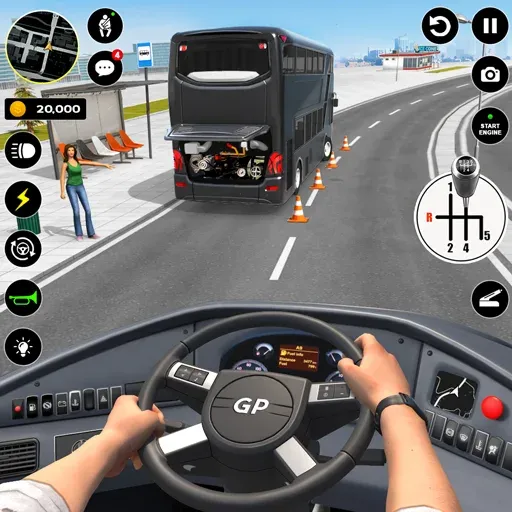 Скачать взлом Bus Simulator : 3D Bus Games (Бас Драйвинг Симулятор ПВП Игра)  [МОД Mega Pack] — полная версия apk на Андроид screen 1