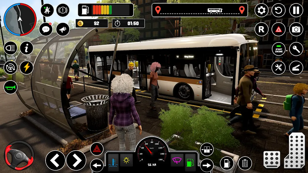 Скачать взлом Bus Simulator : 3D Bus Games (Бас Драйвинг Симулятор ПВП Игра)  [МОД Mega Pack] — полная версия apk на Андроид screen 3