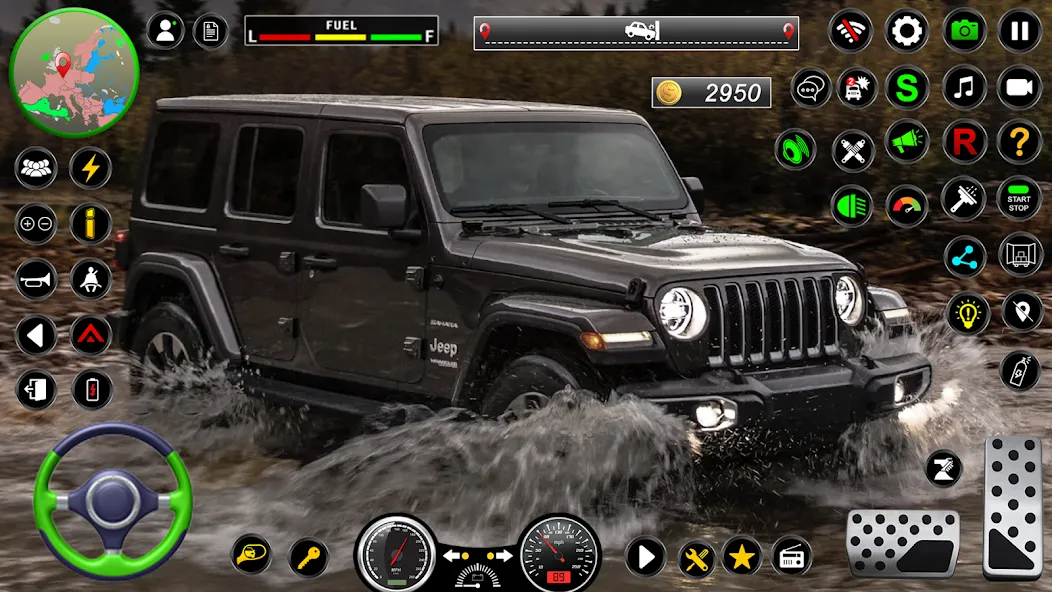 Скачать взломанную Jeep Driving Simulator offRoad (Джип Драйвинг Симулятор вне дороги)  [МОД Unlimited Money] — стабильная версия apk на Андроид screen 2