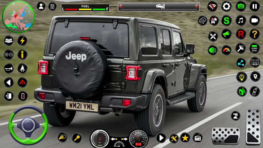 Скачать взломанную Jeep Driving Simulator offRoad (Джип Драйвинг Симулятор вне дороги)  [МОД Unlimited Money] — стабильная версия apk на Андроид screen 3