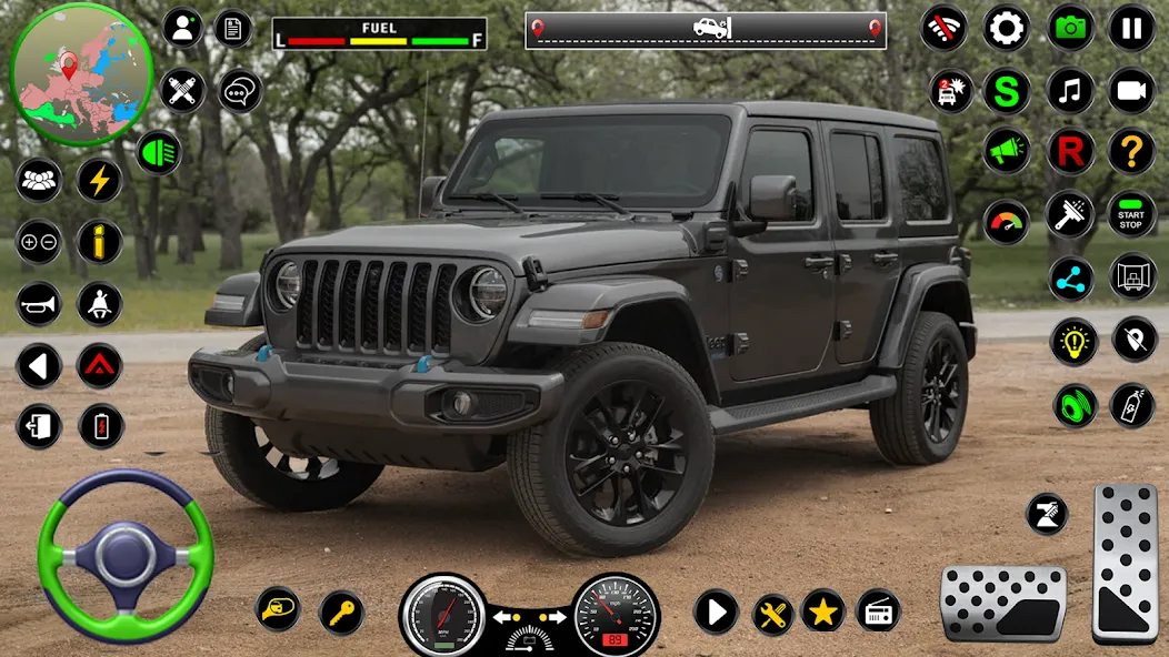 Скачать взломанную Jeep Driving Simulator offRoad (Джип Драйвинг Симулятор вне дороги)  [МОД Unlimited Money] — стабильная версия apk на Андроид screen 4