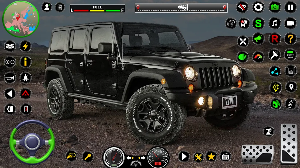 Скачать взломанную Jeep Driving Simulator offRoad (Джип Драйвинг Симулятор вне дороги)  [МОД Unlimited Money] — стабильная версия apk на Андроид screen 5