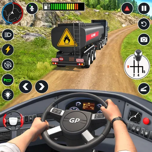 Взломанная Oil Truck Games: Driving Games  [МОД Menu] — стабильная версия apk на Андроид screen 1