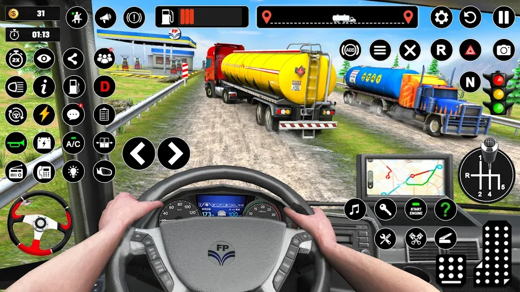 Взломанная Oil Truck Games: Driving Games  [МОД Menu] — стабильная версия apk на Андроид screen 4