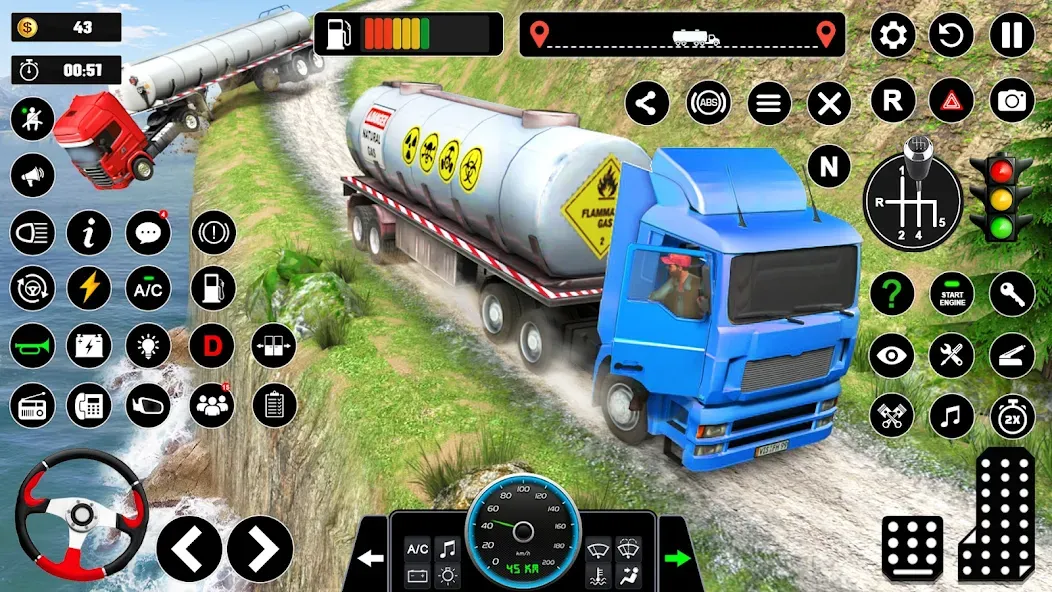 Взломанная Oil Truck Games: Driving Games  [МОД Menu] — стабильная версия apk на Андроид screen 5