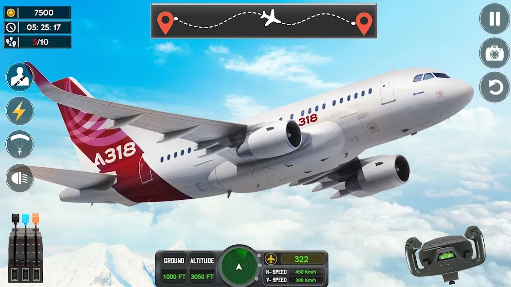 Скачать взломанную Airplane Flight Simulator 2023  [МОД Много монет] — полная версия apk на Андроид screen 4