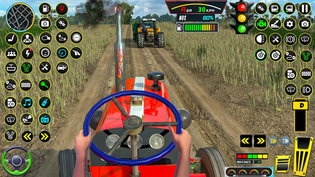 Взломанная Farming Tractor Game Simulator (Фарминг Трактор Игра Симулятор)  [МОД Unlocked] — стабильная версия apk на Андроид screen 1