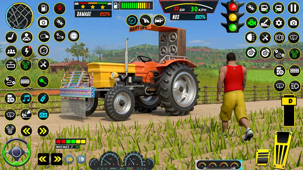 Взломанная Farming Tractor Game Simulator (Фарминг Трактор Игра Симулятор)  [МОД Unlocked] — стабильная версия apk на Андроид screen 2