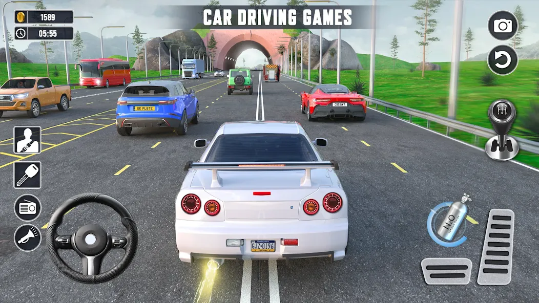 Скачать взлом Real Highway Car Racing Games  [МОД Много денег] — полная версия apk на Андроид screen 1