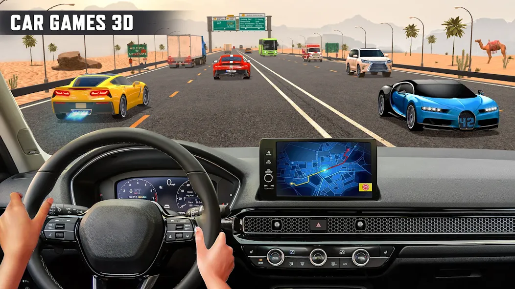 Скачать взлом Real Highway Car Racing Games  [МОД Много денег] — полная версия apk на Андроид screen 4