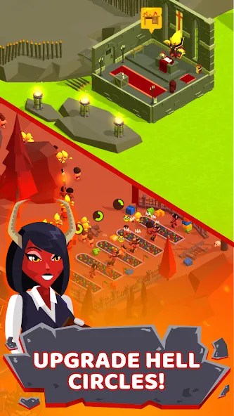 Скачать взлом Hell: Idle Evil Tycoon Sim (Хелл)  [МОД Много денег] — стабильная версия apk на Андроид screen 2