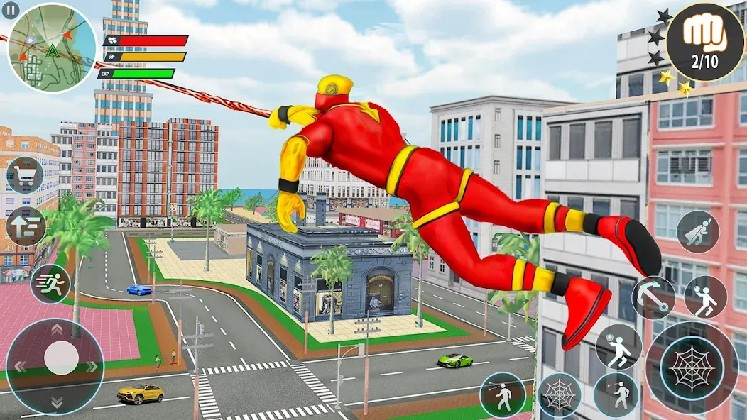 Скачать взлом Rope Hero Spider Fighting Game  [МОД Много монет] — последняя версия apk на Андроид screen 3