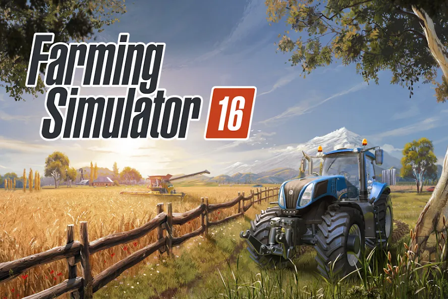 Взлом Farming Simulator 16 (Фарминг Симулятор 16)  [МОД Mega Pack] — полная версия apk на Андроид screen 1