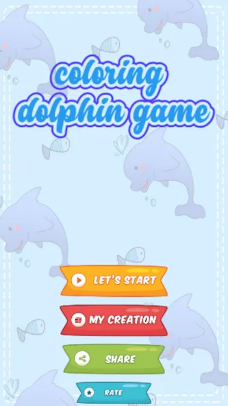 Скачать взлом dolphin coloring game (дельфин раскраска игра)  [МОД Mega Pack] — последняя версия apk на Андроид screen 5