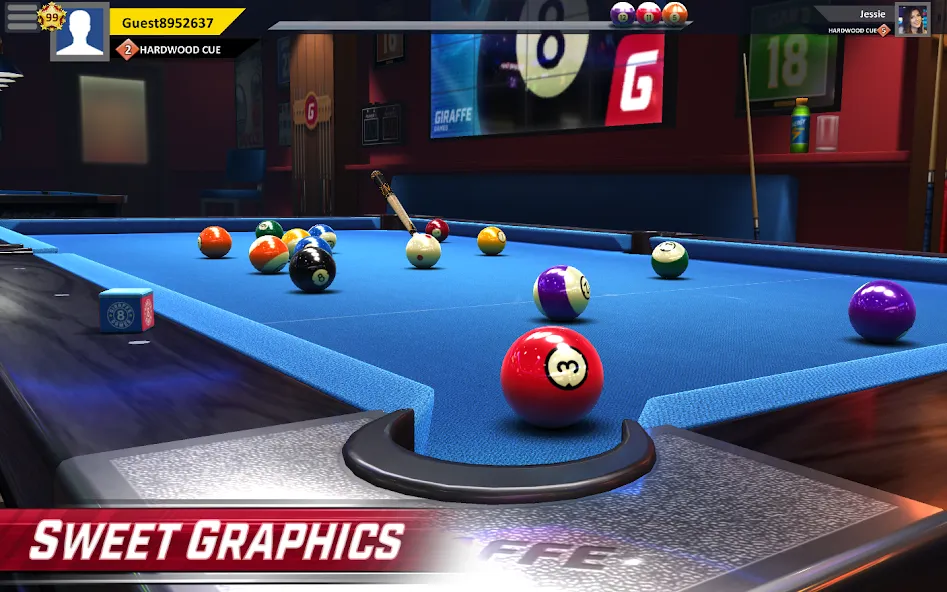 Скачать взлом Pool Stars — 3D Online Multipl (Пул Старс)  [МОД Много монет] — последняя версия apk на Андроид screen 1