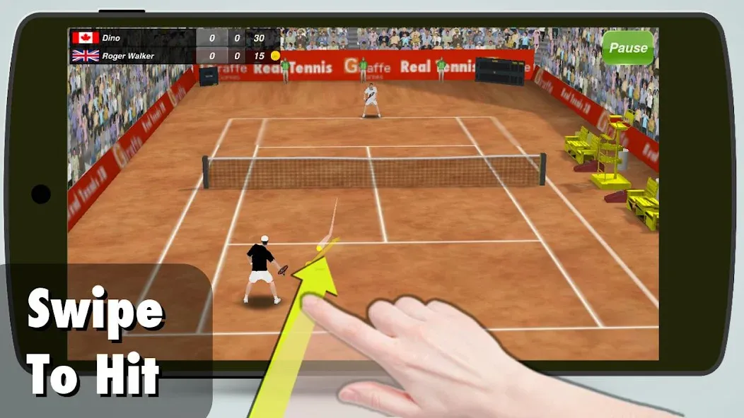 Скачать взломанную Tennis Champion 3D — Online Sp  [МОД Menu] — стабильная версия apk на Андроид screen 1