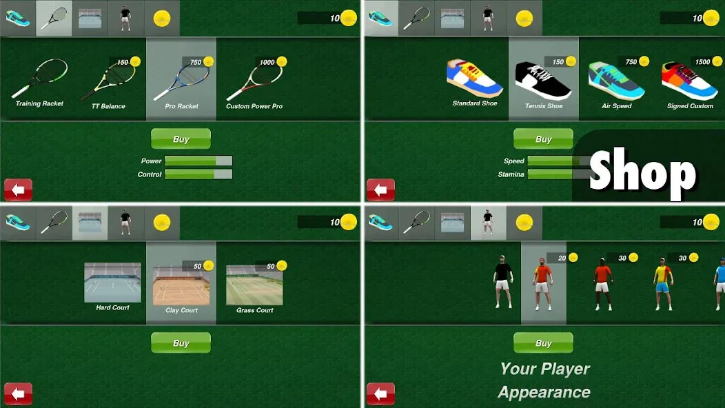 Скачать взломанную Tennis Champion 3D — Online Sp  [МОД Menu] — стабильная версия apk на Андроид screen 5