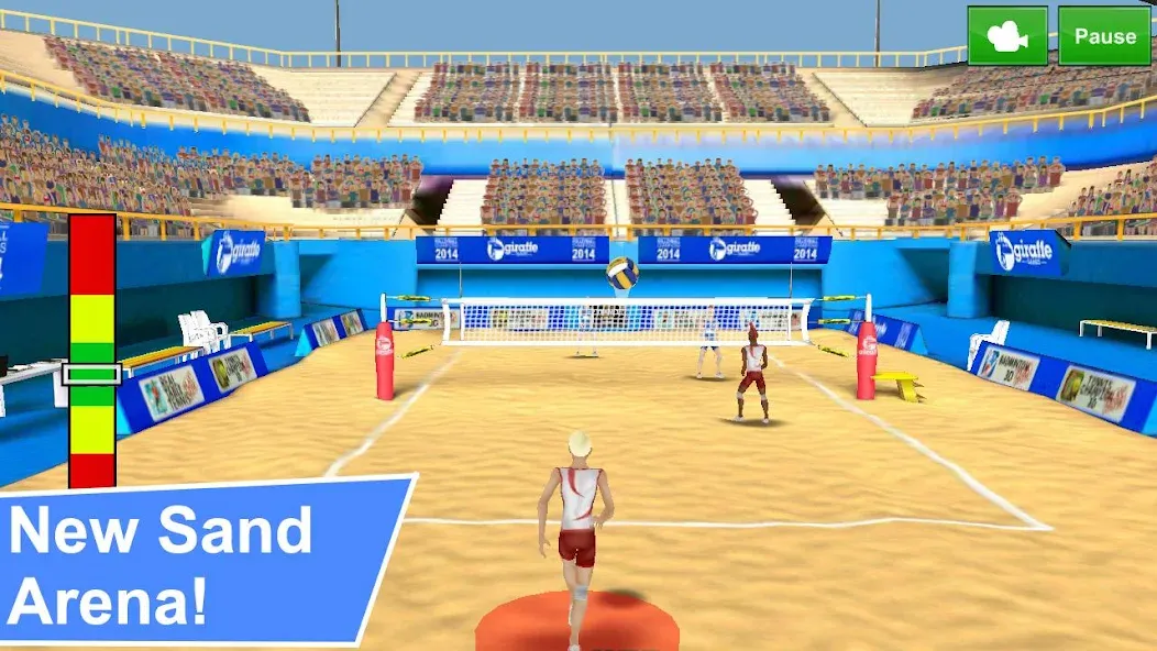 Скачать взломанную Volleyball Champions 3D — Onli  [МОД Много монет] — стабильная версия apk на Андроид screen 1