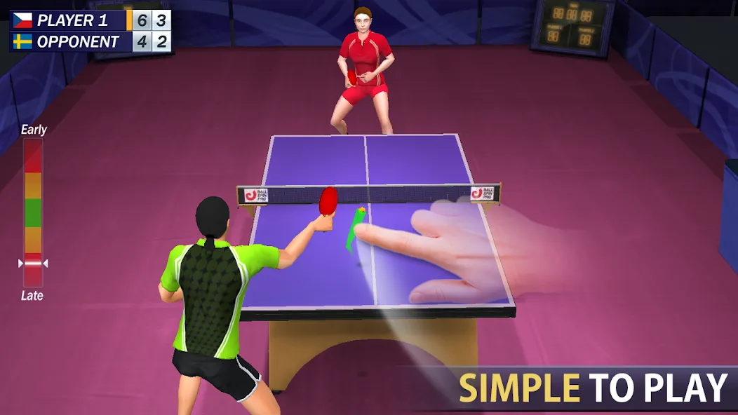 Скачать взлом Table Tennis  [МОД Unlimited Money] — стабильная версия apk на Андроид screen 1