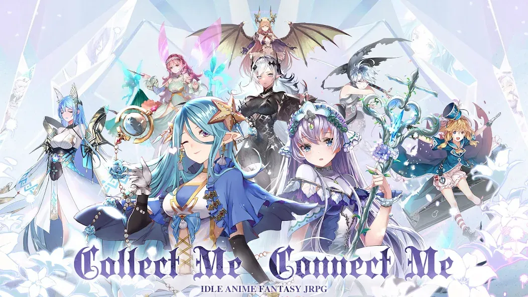 Взломанная Girls' Connect: Idle RPG  [МОД Mega Pack] — последняя версия apk на Андроид screen 1