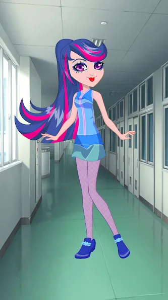 Скачать взлом Pony College Student Dress Up (Пони Студент Колледжа Одеваются)  [МОД Много денег] — полная версия apk на Андроид screen 1