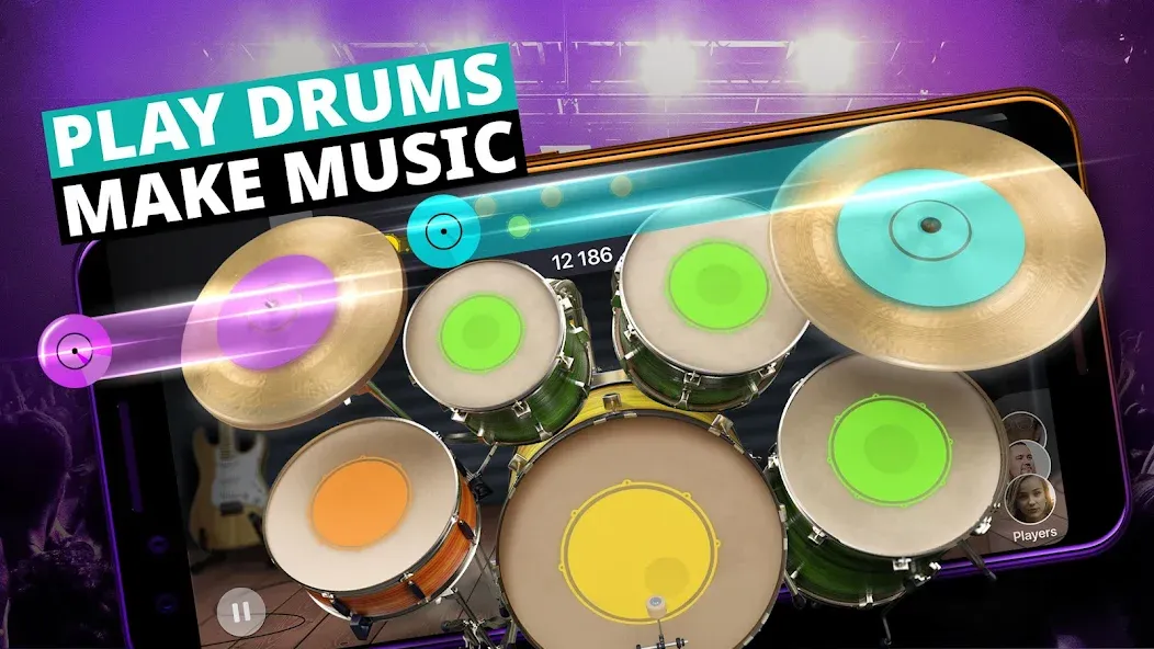 Взлом Drum Kit Music Games Simulator  [МОД Бесконечные монеты] — последняя версия apk на Андроид screen 1