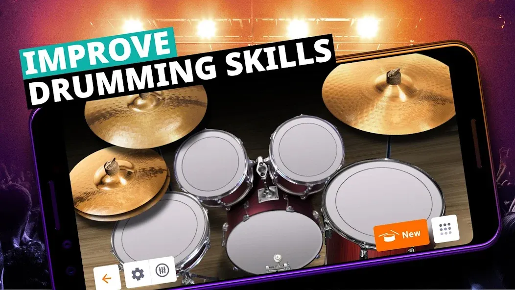 Взлом Drum Kit Music Games Simulator  [МОД Бесконечные монеты] — последняя версия apk на Андроид screen 3