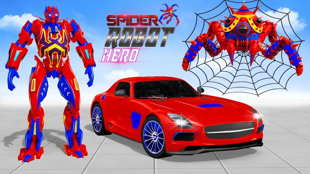 Скачать взлом Spider Robot: Robot Car Games (Спайдер Робот)  [МОД Много денег] — последняя версия apk на Андроид screen 4