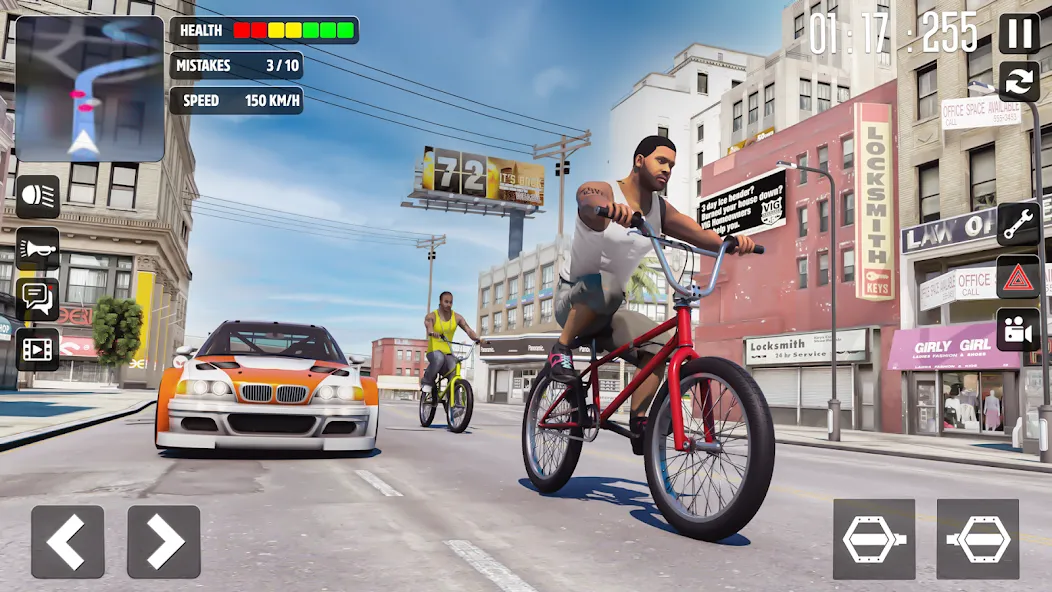 Скачать взломанную Cycle Stunt Games: Cycle Game (Оффроад Велосипедист )  [МОД Menu] — полная версия apk на Андроид screen 1