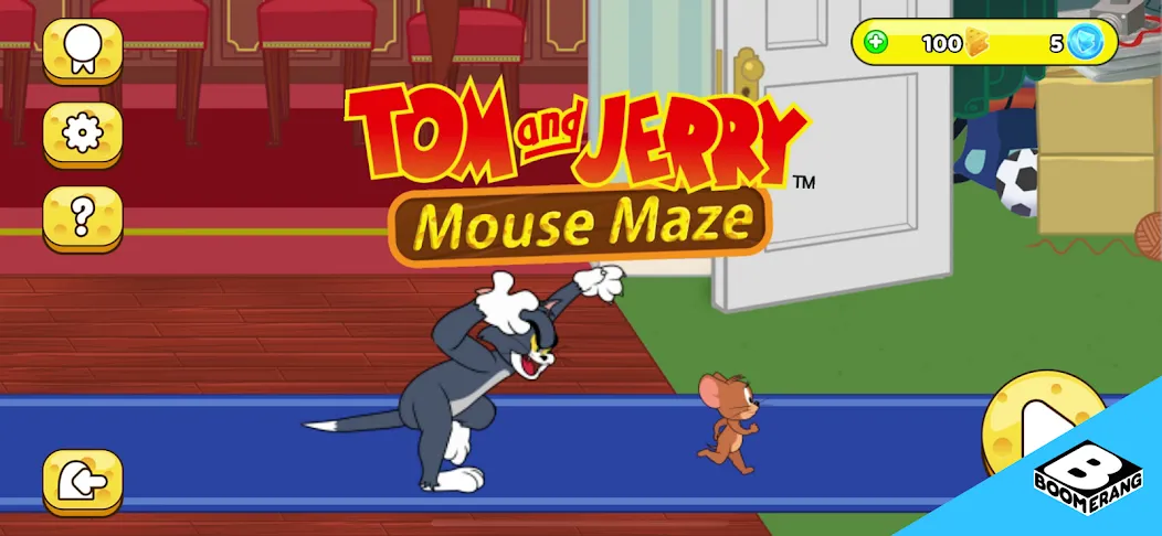 Скачать взломанную Tom & Jerry: Mouse Maze  [МОД Unlocked] — полная версия apk на Андроид screen 1