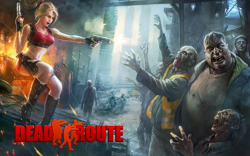 Скачать взлом Dead Route: Zombie Apocalypse (Дед Роут)  [МОД Бесконечные монеты] — полная версия apk на Андроид screen 1