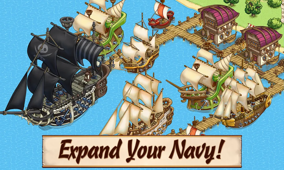 Скачать взлом Pirates of Everseas (Пираты Эверсис)  [МОД Unlimited Money] — последняя версия apk на Андроид screen 1