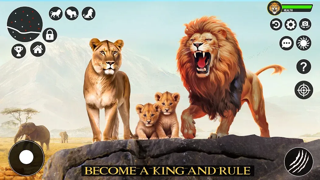 Скачать взлом Ultimate Lion Simulator Game (Лайон Симулятор)  [МОД Unlocked] — стабильная версия apk на Андроид screen 3