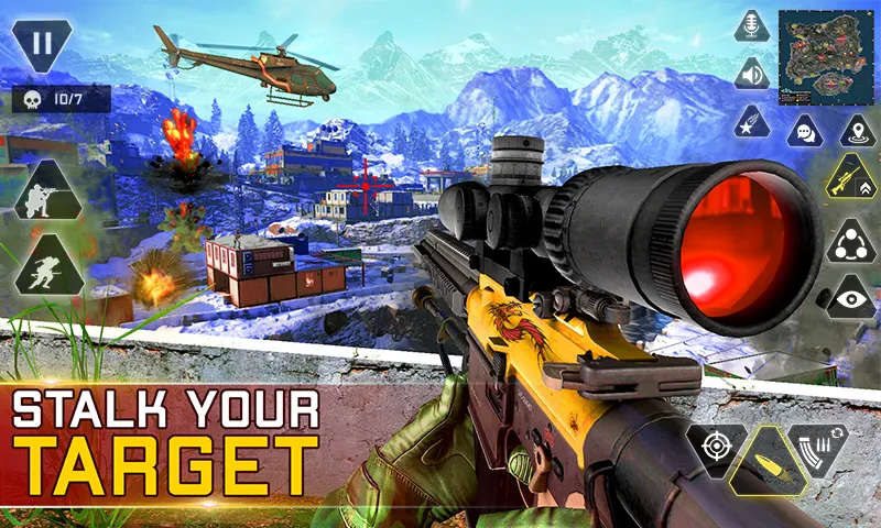 Взлом Sniper Gun Shooting game (ИГИ Снайпер Оружие Стрелялки Игры)  [МОД Unlocked] — стабильная версия apk на Андроид screen 2