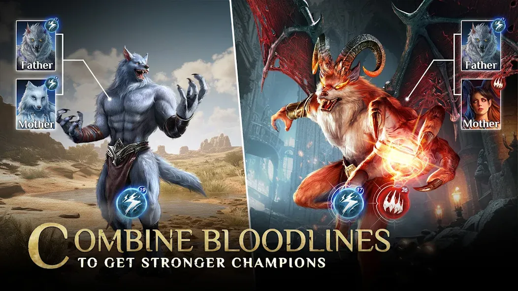 Скачать взлом Bloodline: Heroes of Lithas (Бладлайн)  [МОД Много монет] — стабильная версия apk на Андроид screen 1