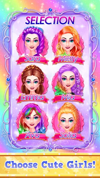 Взломанная Fashion Braid Hairstyles Salon  [МОД Бесконечные монеты] — последняя версия apk на Андроид screen 2