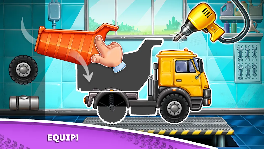 Скачать взлом Kids truck games Build a house  [МОД Меню] — последняя версия apk на Андроид screen 1