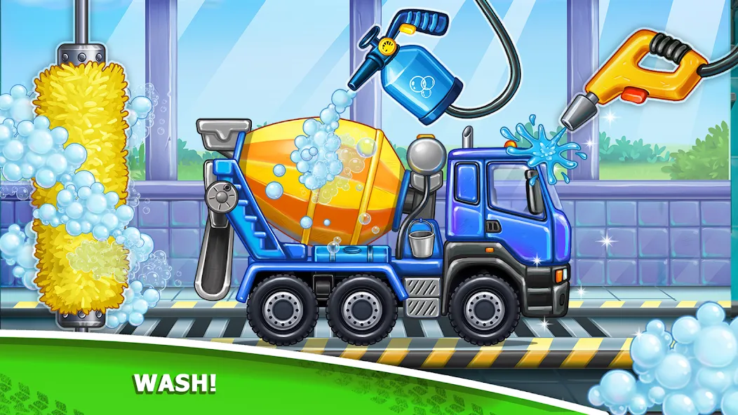 Скачать взлом Kids truck games Build a house  [МОД Меню] — последняя версия apk на Андроид screen 2