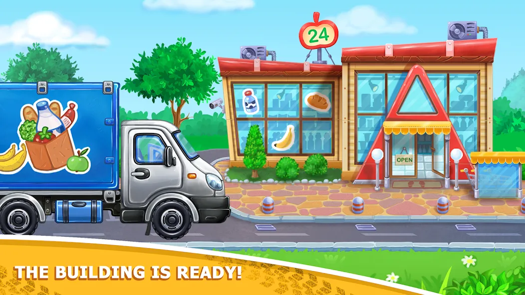 Скачать взлом Kids truck games Build a house  [МОД Меню] — последняя версия apk на Андроид screen 5