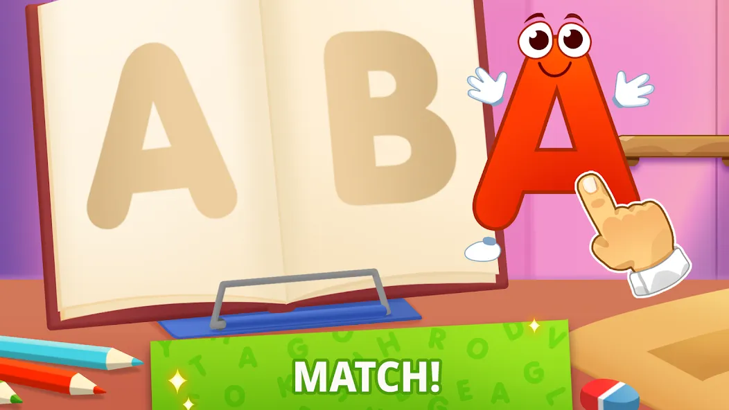 Взломанная ABC kids! Alphabet, letters  [МОД Бесконечные деньги] — стабильная версия apk на Андроид screen 2